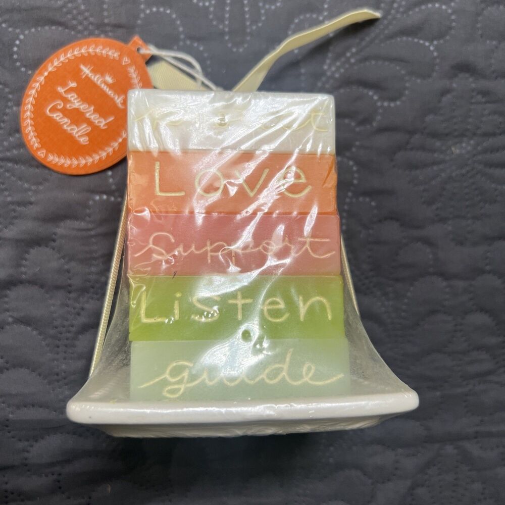 Hallmark Layered Candle -" There's nothing Moms can't do" New Mothers Day READ
